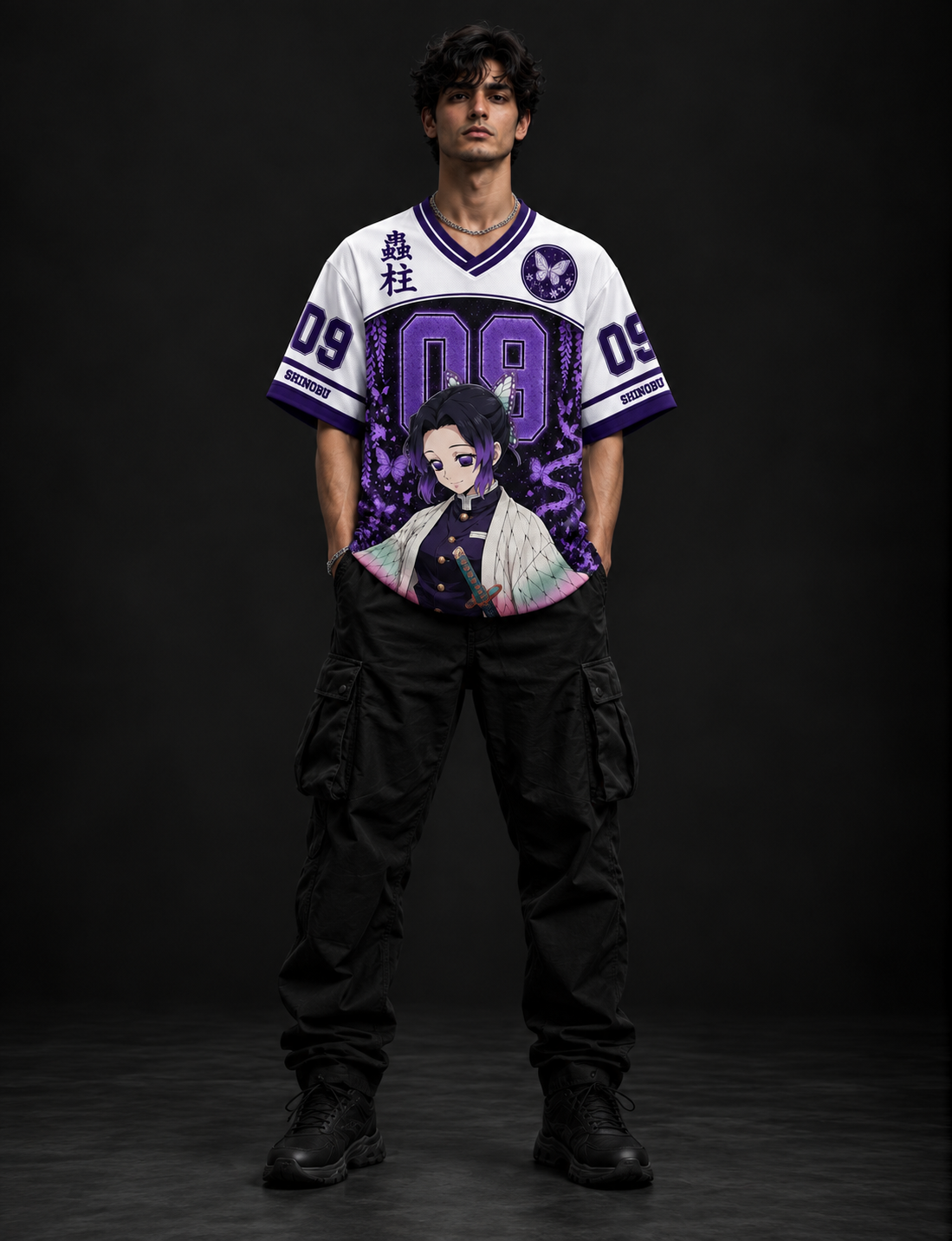Shinobu Kocho – Insect Hashira Anime Oversized Jersey