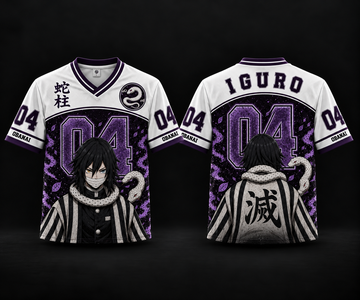 Obanai Iguro – Serpent Hashira Anime Oversized Jersey