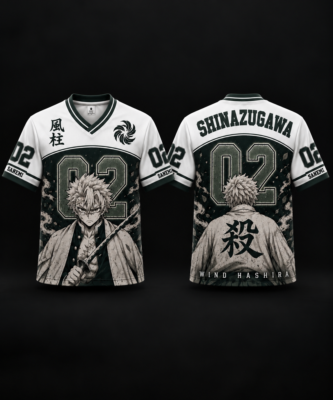 Sanemi Shinazugawa – Wind Hashira Anime Oversized Jersey
