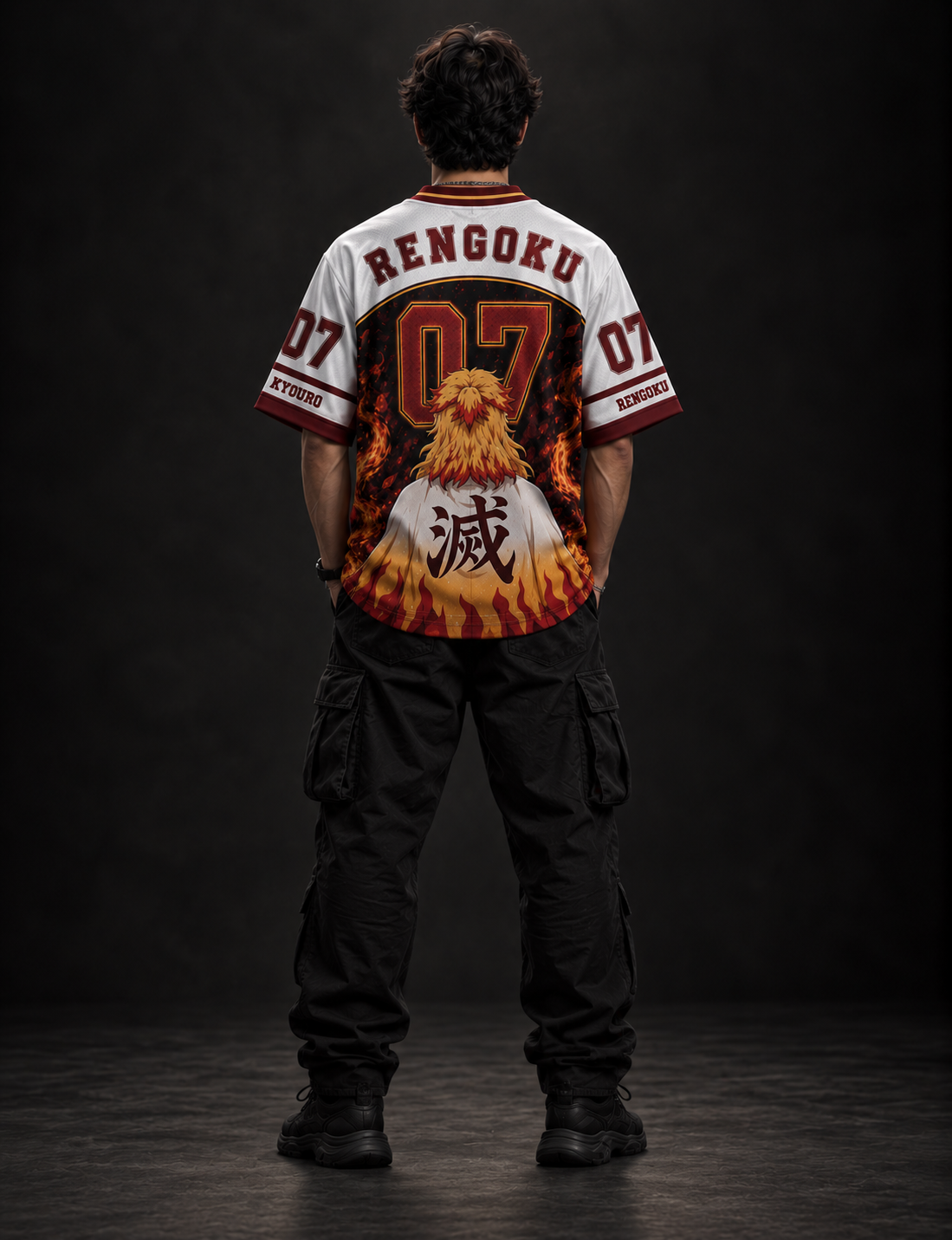 Kyojuro Rengoku – Flame Hashira Anime Oversized Jersey