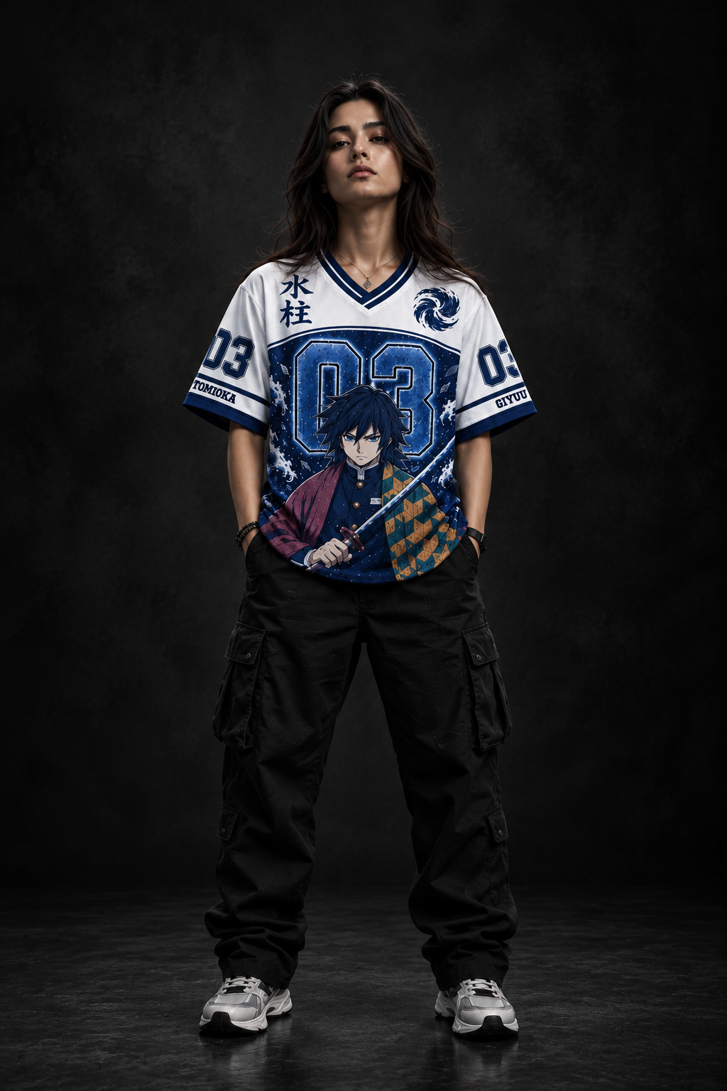 Giyu Tomioka – Water Hashira Anime Oversized Jersey