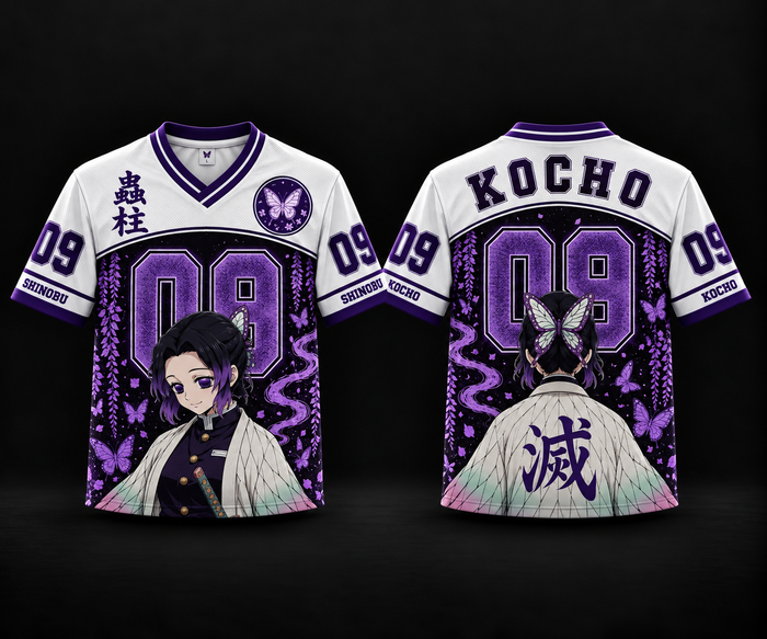 Shinobu Kocho – Insect Hashira Anime Oversized Jersey