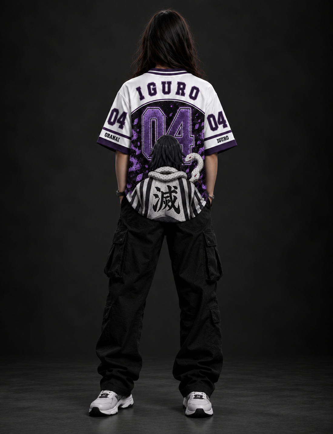 Obanai Iguro – Serpent Hashira Anime Oversized Jersey