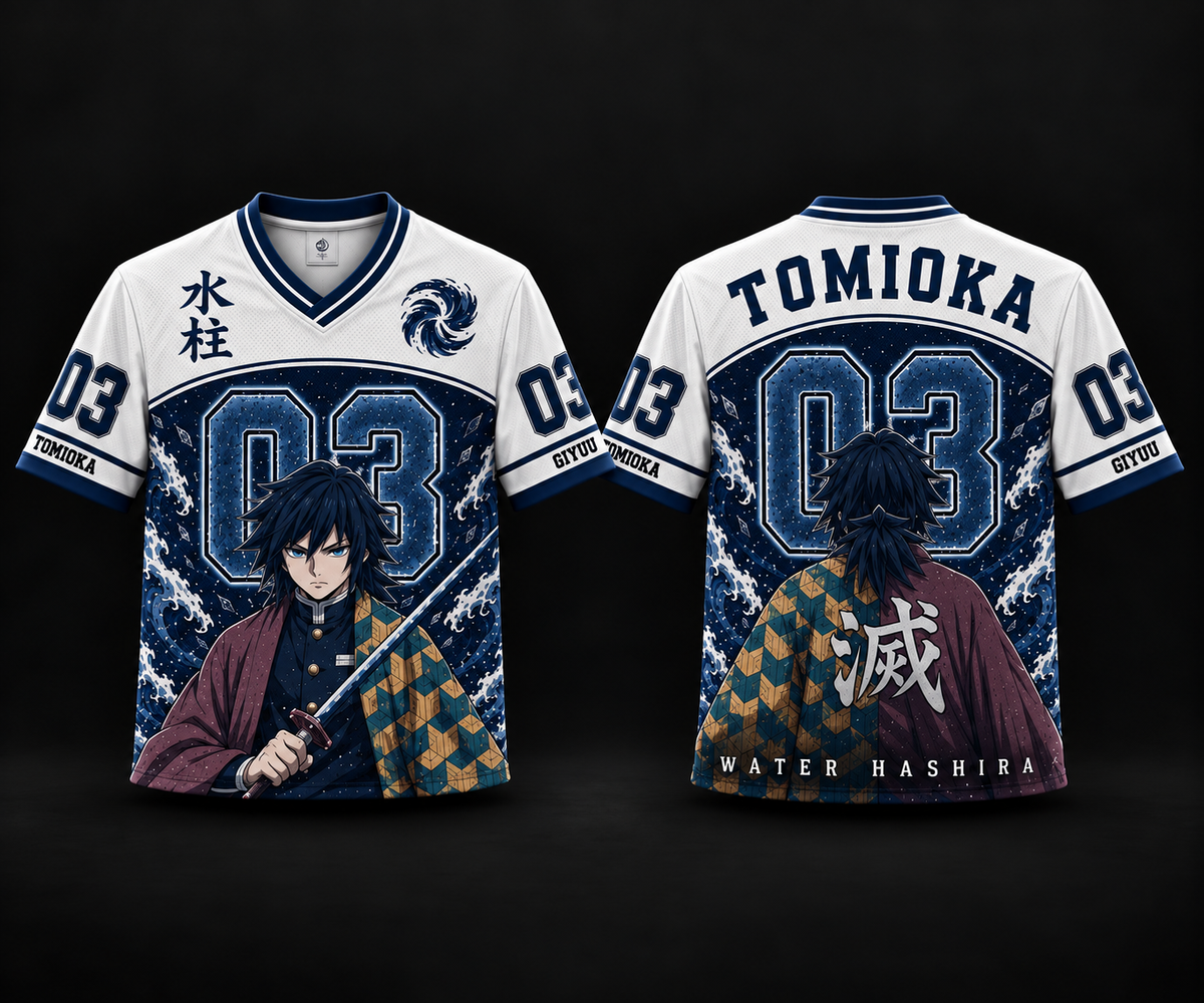 Giyu Tomioka – Water Hashira Anime Oversized Jersey